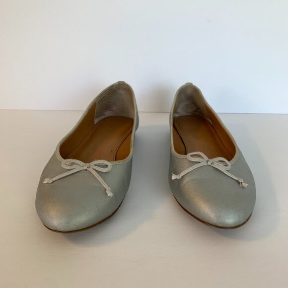 J. Crew Silver Bow Kiki Ballet Flats - Picture 6 of 9